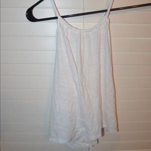 Hollister White Cropped Tank